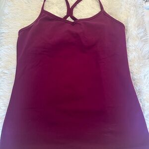 Women's Burgundy Strappy Top